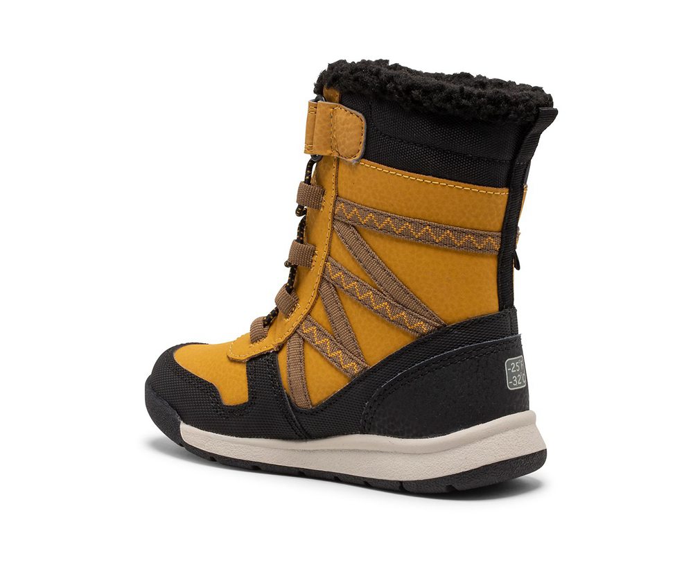Merrell Boots Brown/Black - Snow Crush 2.0 Waterproof Jr. - Kids 41FJRYIDL